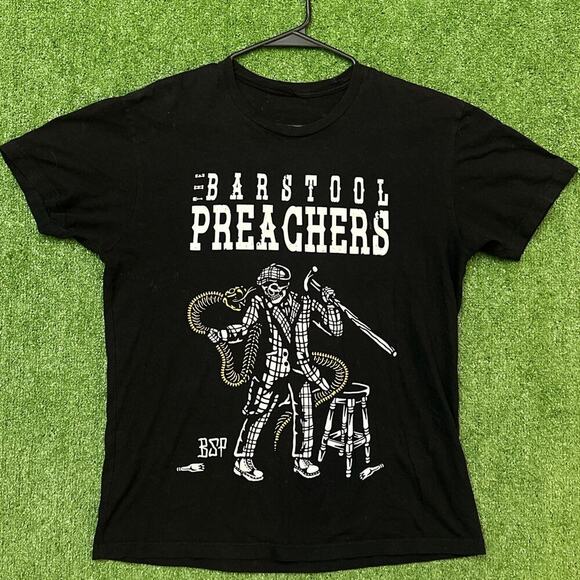 Barstool Preachers Graphic T-Shirt - Picture 1 of 4